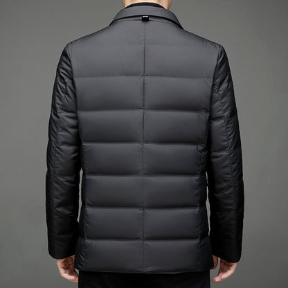 Men's Quilted Blazer Jacket – Modern Business & Casual Style