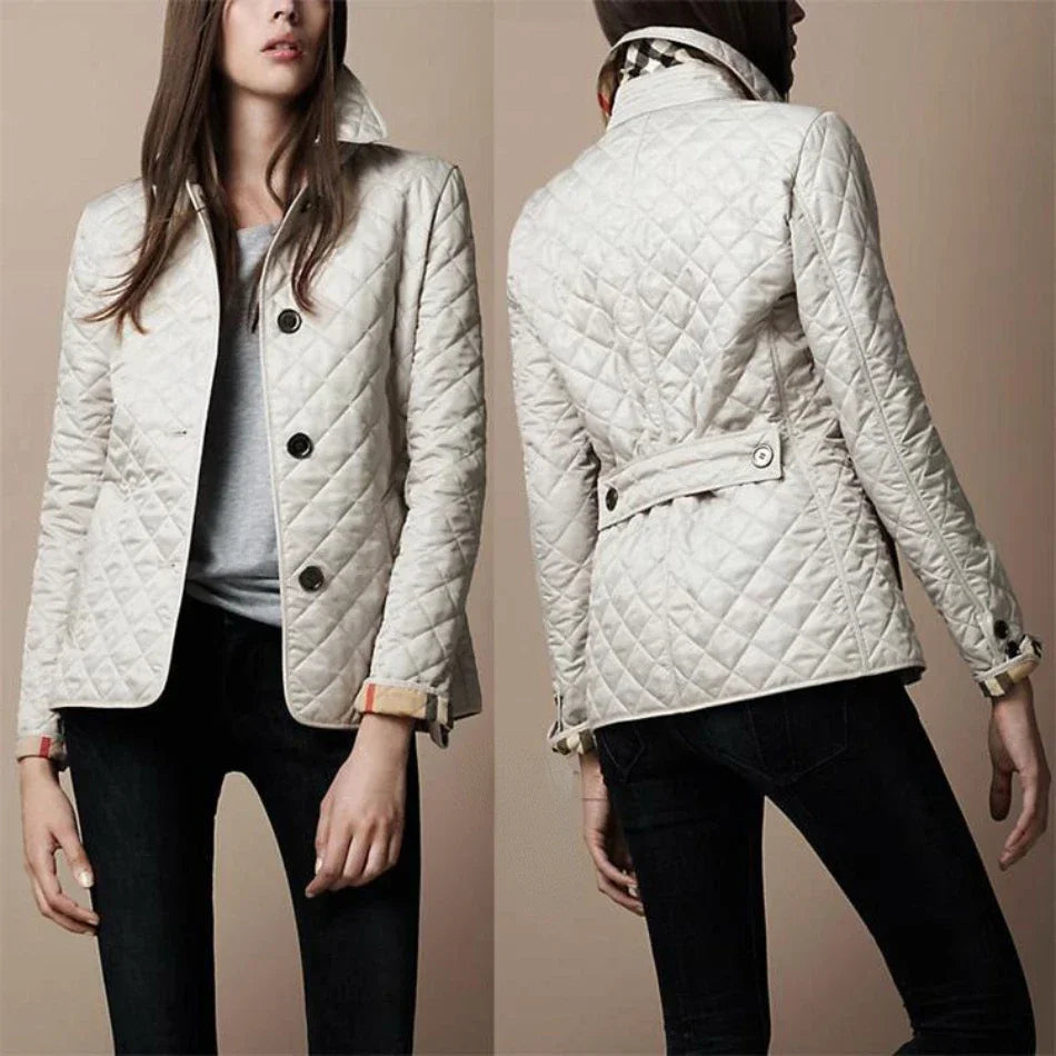 Women's Classic Quilted Jacket – Elegant Transitional Outerwear for Everyday Style