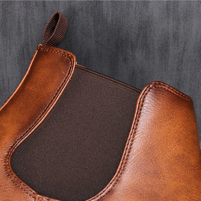 Men's Chelsea Boots Classic Slip-On Dress Ankle Boots for Versatile Style