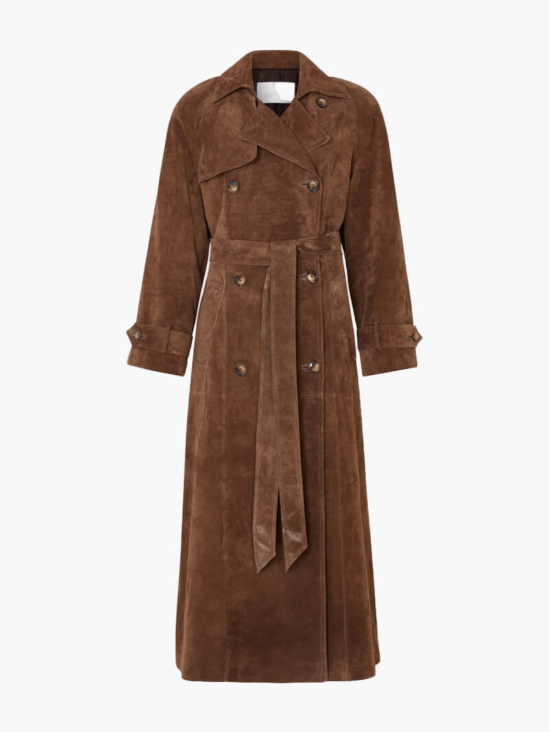 Women's Classic Longline Trenchcoat with Belt – Timeless Elegant Style for Everyday and Special Occasions
