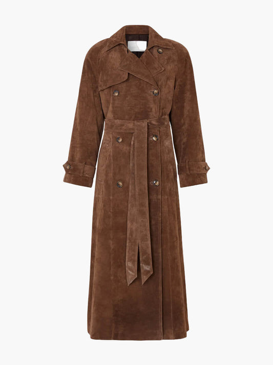 Women's Classic Longline Trenchcoat with Belt – Timeless Elegant Style for Everyday and Special Occasions