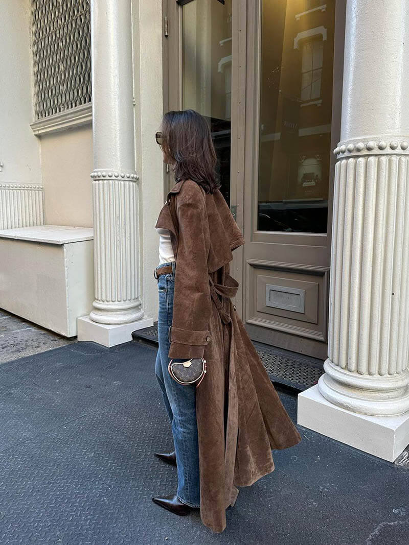 Women's Classic Longline Trenchcoat with Belt – Timeless Elegant Style for Everyday and Special Occasions