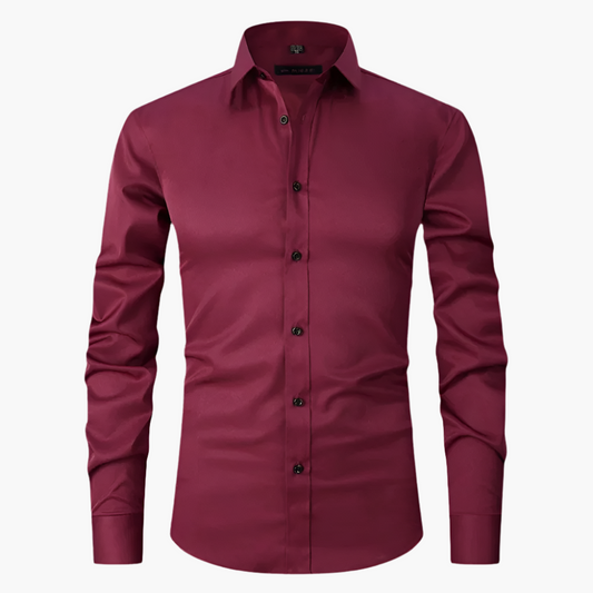 Men's Classic Slim Fit Stretch Dress Shirt – Business & Casual Style