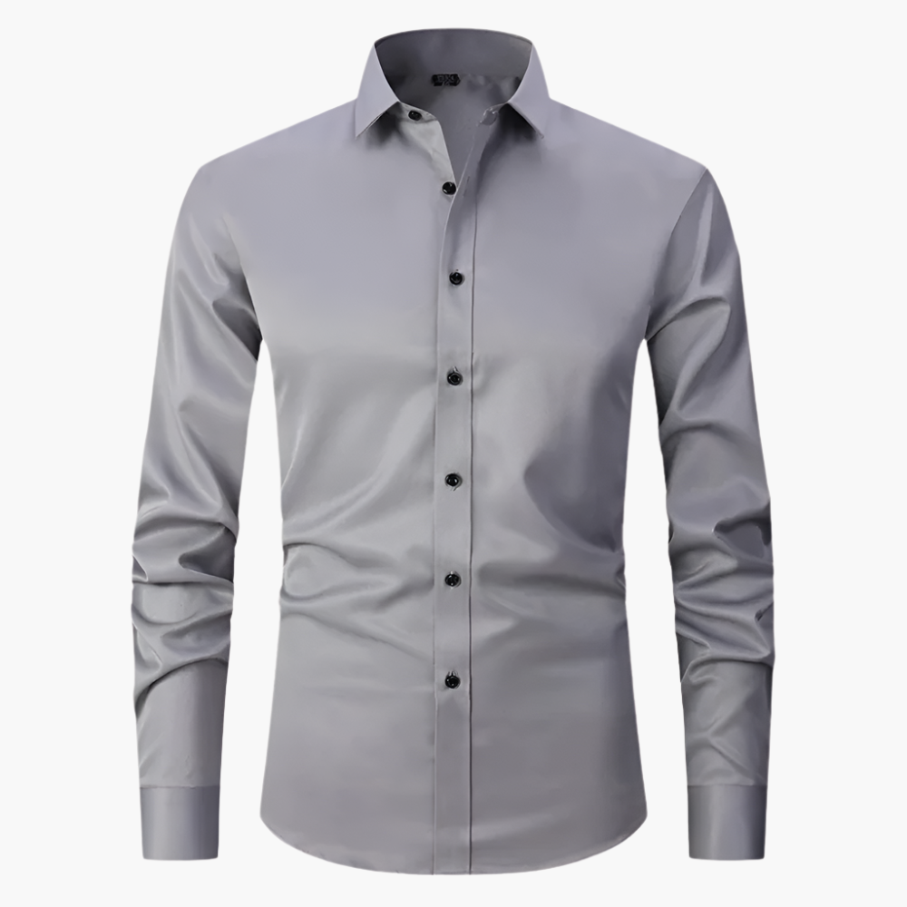 Men's Classic Slim Fit Stretch Dress Shirt – Business & Casual Style