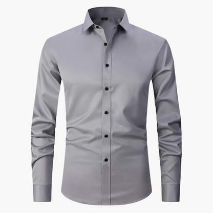 Men's Classic Slim Fit Stretch Dress Shirt – Business & Casual Style