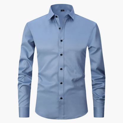 Men's Classic Slim Fit Stretch Dress Shirt – Business & Casual Style