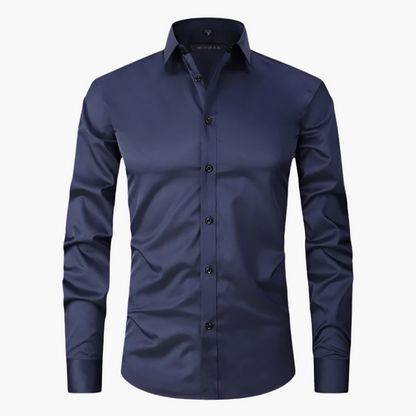 Men's Classic Slim Fit Stretch Dress Shirt – Business & Casual Style