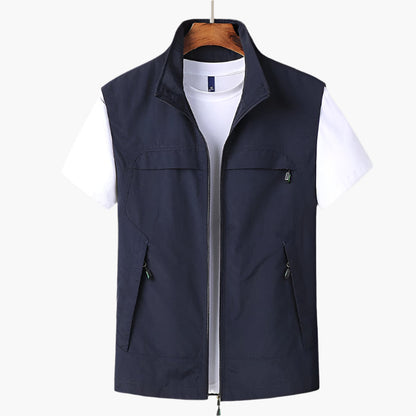 Men's Outdoor Utility Vest – Modern Sleeveless Casual for Hiking, Travel & Everyday