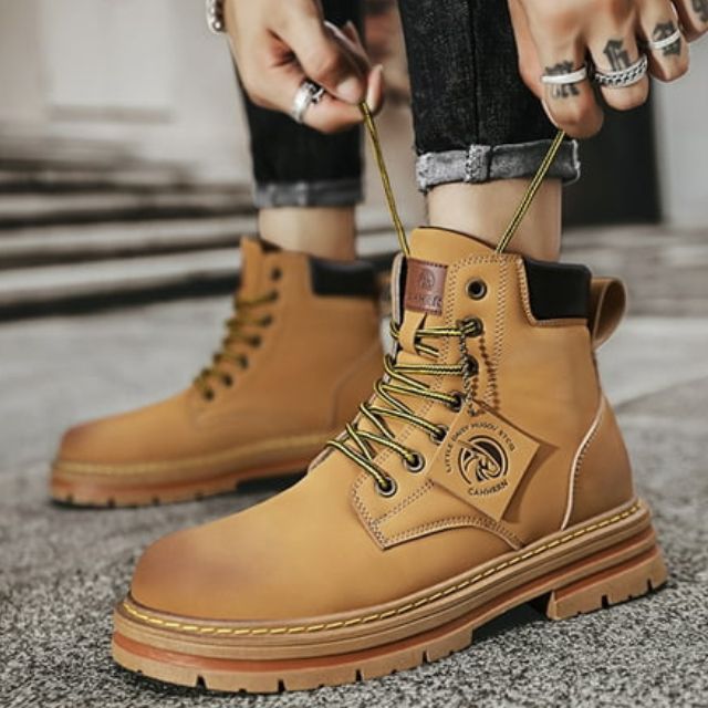 Men's Outdoor Combat Boots – Rugged Lace-Up Work and Adventure Style