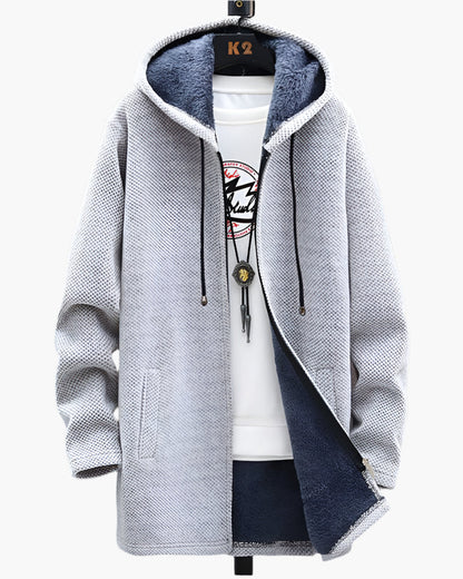 Men's Hooded Fleece Jacket – Casual Warm Outdoor Everyday Style