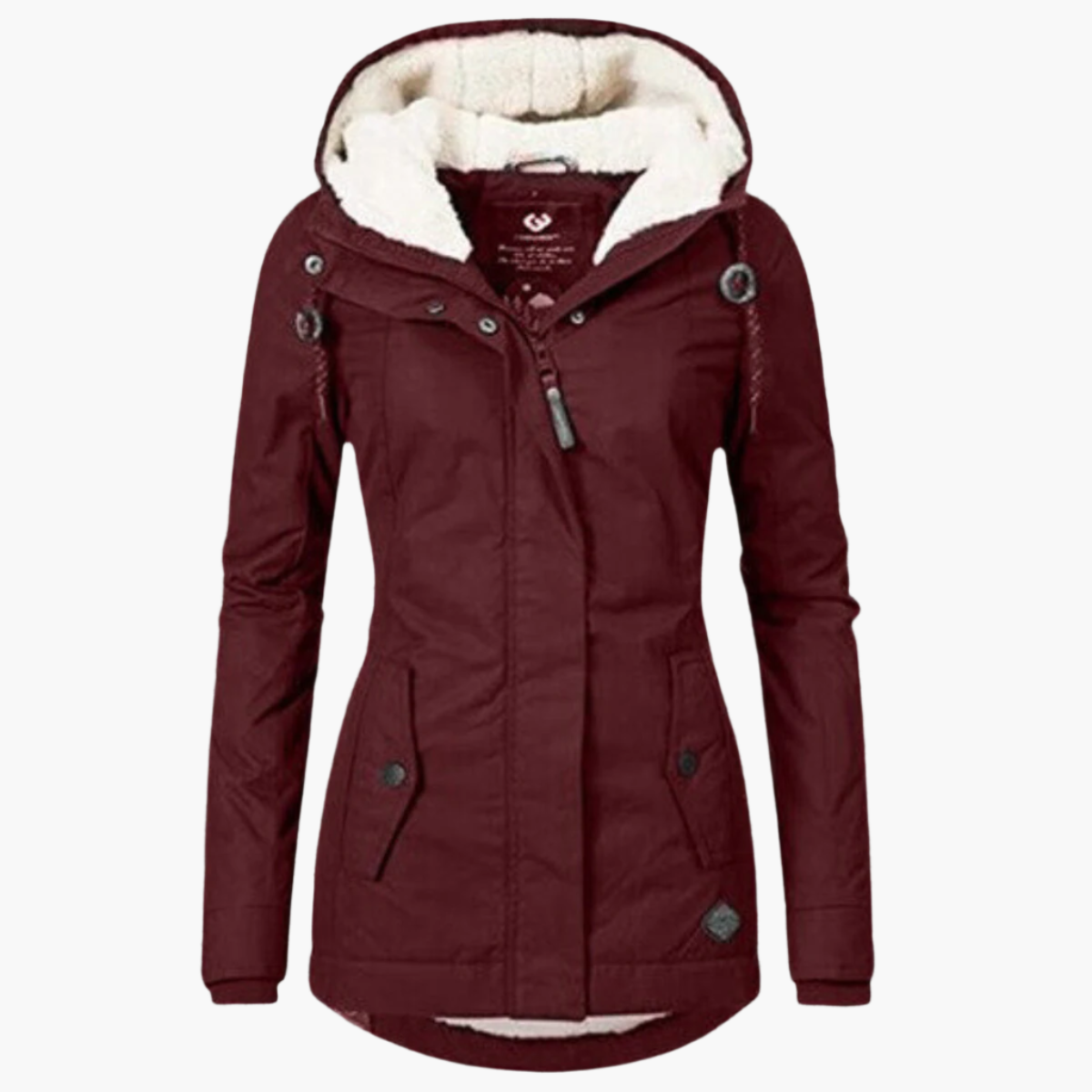 Women's Winter Sherpa Hoodie Jacket - Cozy Warm Urban Style for Cold Weather
