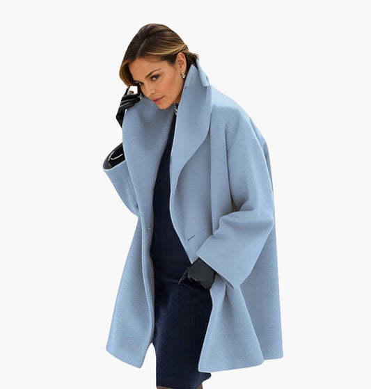 Women's Oversized Elegant Lapel Coat – Modern Stylish Outerwear for Office, Formal, and Everyday Looks