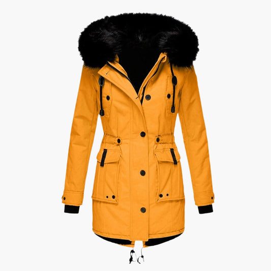 Women's Winter Parka with Faux Fur Hood – Urban Style Warm Outdoor Jacket