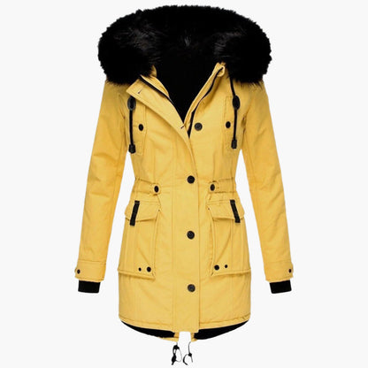 Women's Winter Parka with Faux Fur Hood – Urban Style Warm Outdoor Jacket