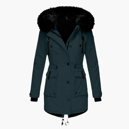 Women's Winter Parka with Faux Fur Hood – Urban Style Warm Outdoor Jacket