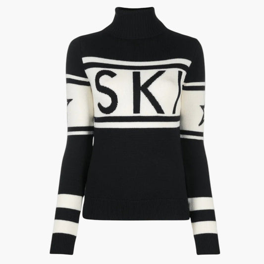 Women's Ski Turtleneck Sweater – Winter Alpine Style, Sporty Statement, Après-Ski Essential