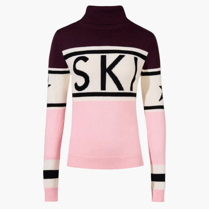Women's Ski Turtleneck Sweater – Winter Alpine Style, Sporty Statement, Après-Ski Essential