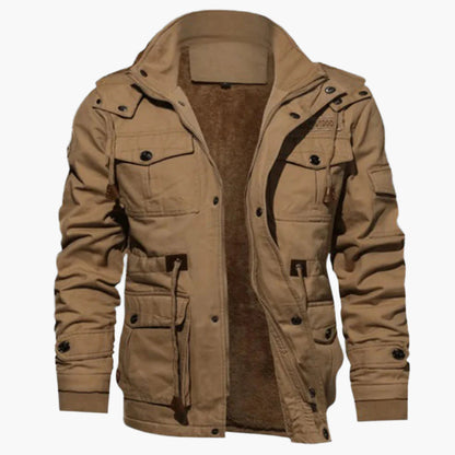 Men's Outdoor Winter Parka Jacket – Warm Hooded Casual Utility Coat for Everyday and Adventure