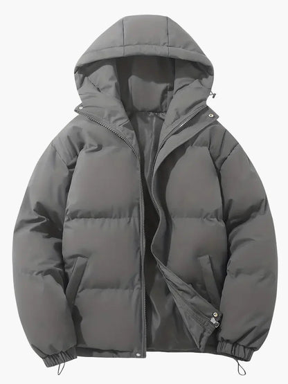 Men's Classic Winter Puffer Jacket with Hood – Versatile Everyday Warmth