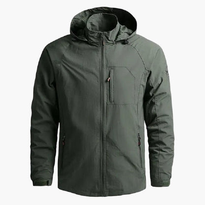 Men's Lightweight Outdoor Cargo Jacket – Sporty Casual Windbreaker for Everyday and Travel