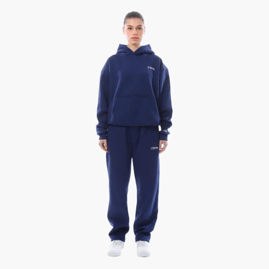 Women's Relaxed Fit Hoodie and Jogger Set – Urban Streetwear Style, Everyday Comfort