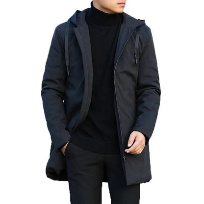 Men's Hooded Winter Parka – Stylish Outdoor Windproof Jacket for Everyday and Urban Wear