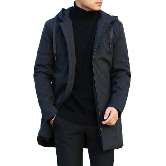 Men's Hooded Winter Parka – Stylish Outdoor Windproof Jacket for Everyday and Urban Wear