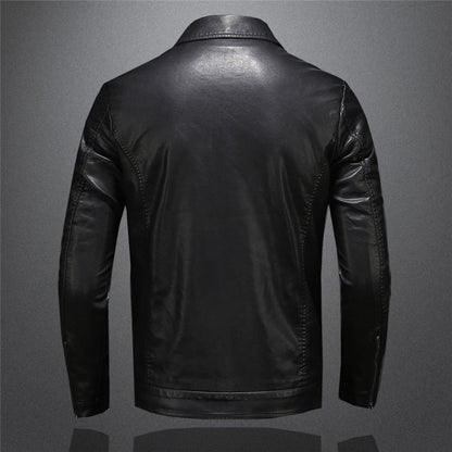 Men's Classic Biker Style Jacket Urban Fashion Outerwear