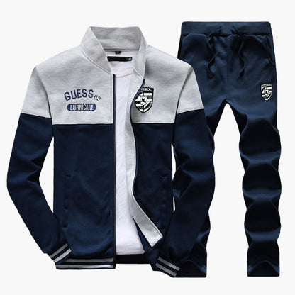 Men's Athletic Tracksuit Set Baseball Style Sportswear Outfit