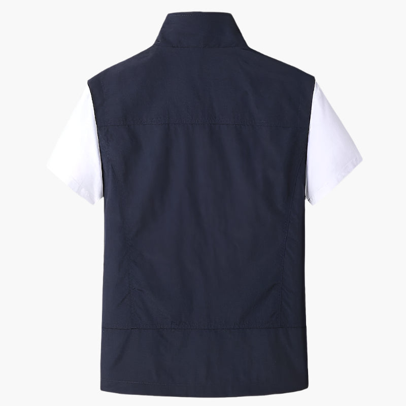 Men's Outdoor Utility Vest – Modern Sleeveless Casual for Hiking, Travel & Everyday