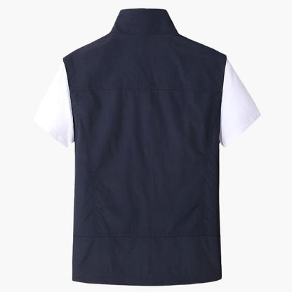 Men's Outdoor Utility Vest – Modern Sleeveless Casual for Hiking, Travel & Everyday