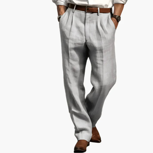 Men's Classic Retro Dress Pants – Tailored Pleated Trousers for Business & Casual Style