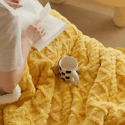 Unisex Luxury Winter Cozy Blanket for Bedroom and Sofa – Extra Thick Plush Comforter