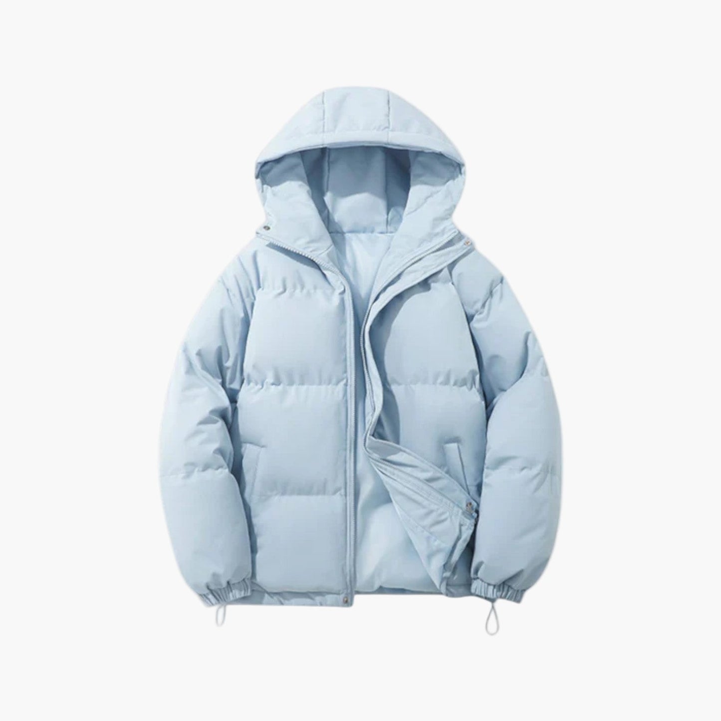 Men's Urban Winter Parka Puffer Jacket with Hood – Minimalist Style for City and Outdoor