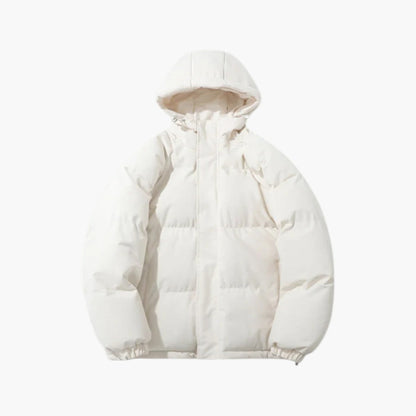 Men's Urban Winter Parka Puffer Jacket with Hood – Minimalist Style for City and Outdoor