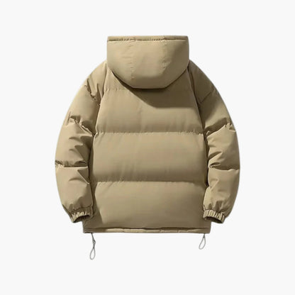 Men's Urban Winter Parka Puffer Jacket with Hood – Minimalist Style for City and Outdoor
