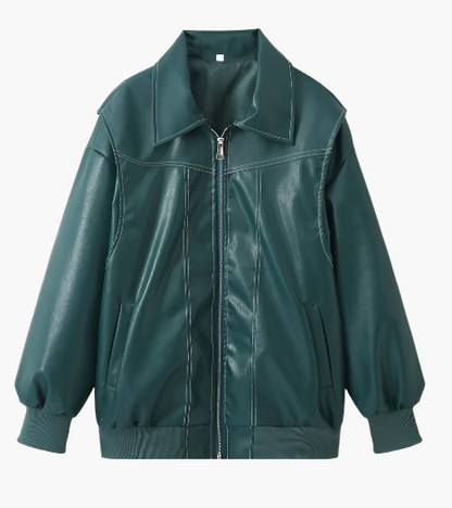 Women's Oversized Bomber Jacket Streetwear Style for Casual and Urban Outfits