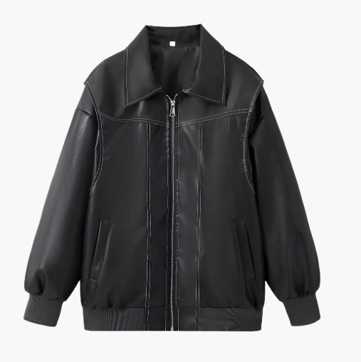 Women's Oversized Bomber Jacket Streetwear Style for Casual and Urban Outfits