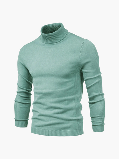 Men's Classic Turtleneck Pullover – Modern Elegant Style for Business and Casual