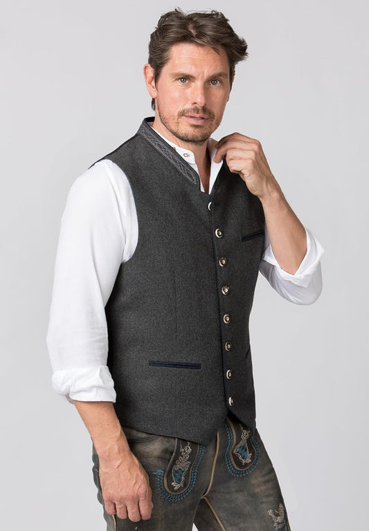 Men's Traditional Festive Waistcoat – Classic Bavarian Style for Oktoberfest and Special Occasions