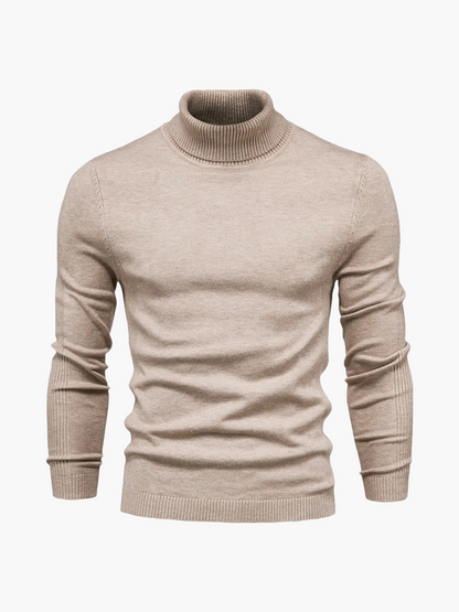 Men's Classic Turtleneck Pullover – Modern Elegant Style for Business and Casual