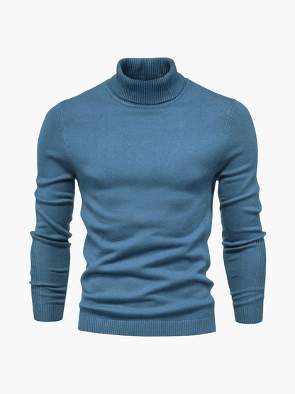 Men's Classic Turtleneck Pullover – Modern Elegant Style for Business and Casual