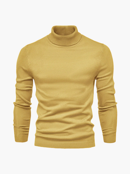 Men's Classic Turtleneck Pullover – Modern Elegant Style for Business and Casual