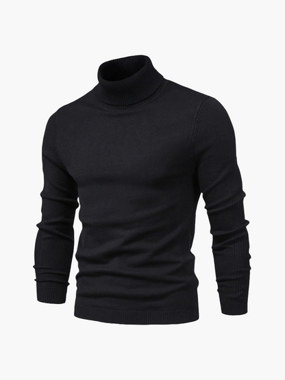 Men's Classic Turtleneck Pullover – Modern Elegant Style for Business and Casual