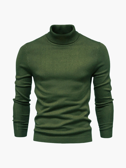 Men's Classic Turtleneck Pullover – Modern Elegant Style for Business and Casual