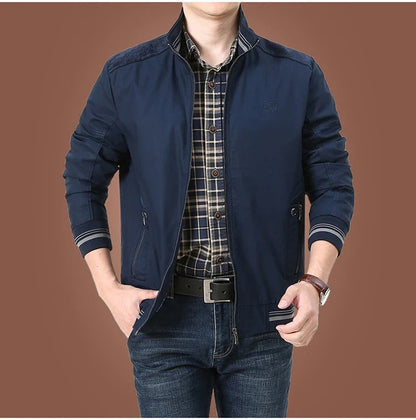 Men's Modern Bomber Jacket Lightweight Transitional Streetwear