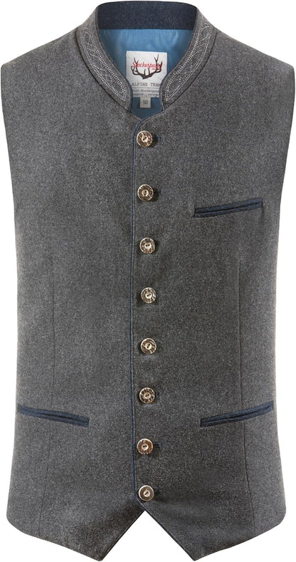 Men's Traditional Festive Waistcoat – Classic Bavarian Style for Oktoberfest and Special Occasions