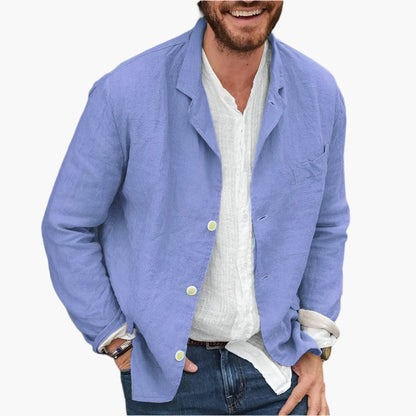 Men's Casual Blazer Classic Relaxed Fit Versatile Everyday Style