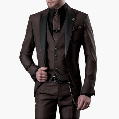 Men's 3-Piece Modern Fit Suit Set – Formal Business & Wedding Attire