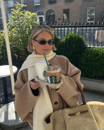 Women's Oversized Boxy Fit Coat – Modern Urban Style for Autumn and Winter
